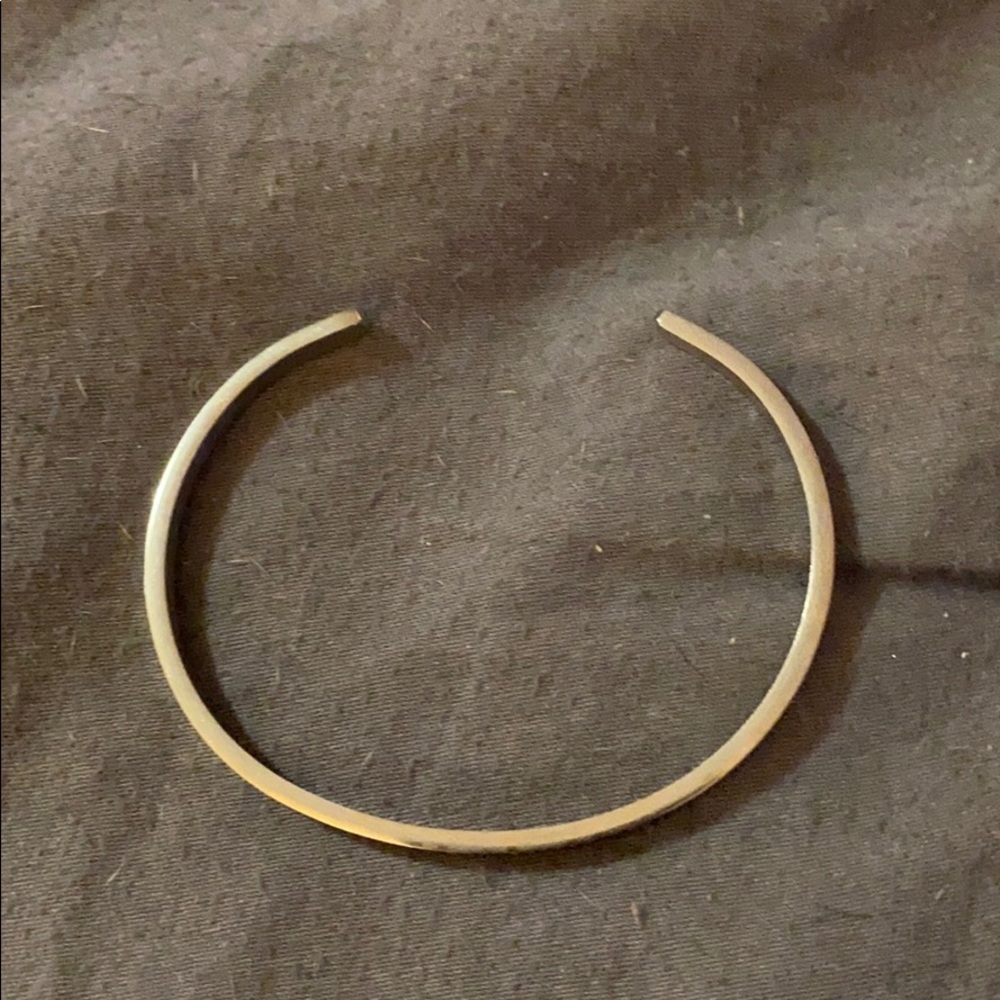Manrta band sterling silver bracelet